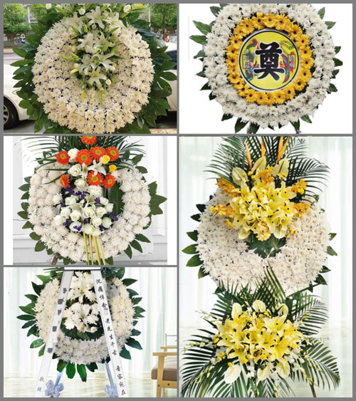 湖北黄冈市浠水县团陂镇窑上铺村花圈速递